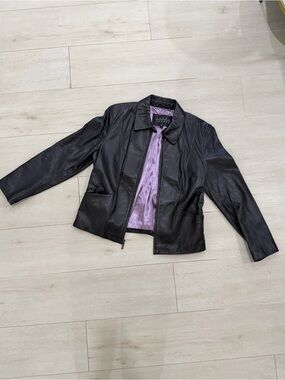 Vintage Siena Studio Black Leather Jacket